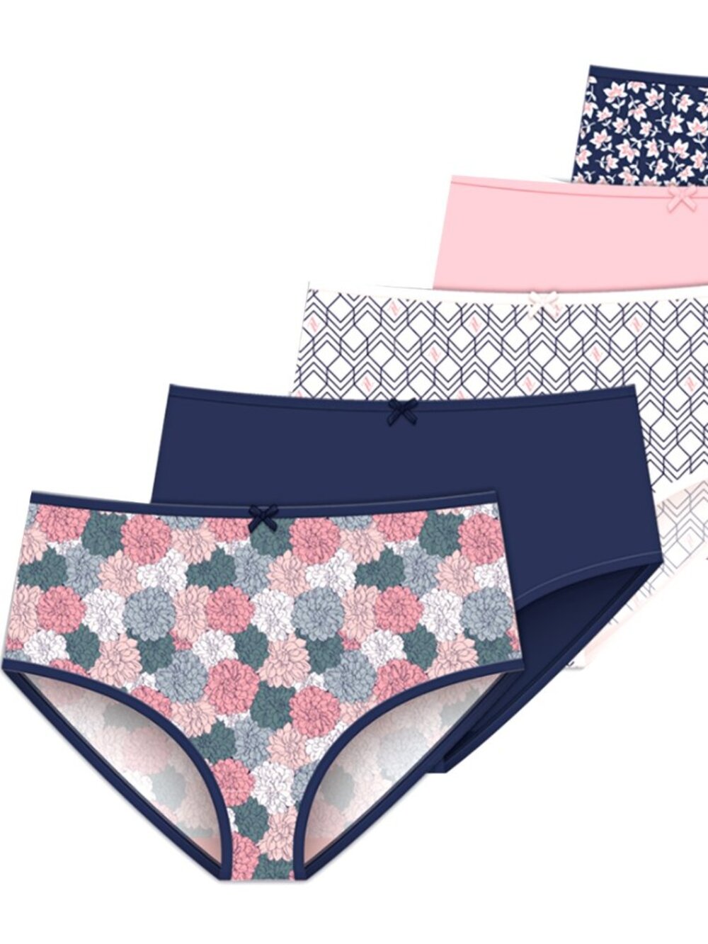 Adrienne Vittadini Women's Brushed Microfiber Brief Panties,  5-Pack
